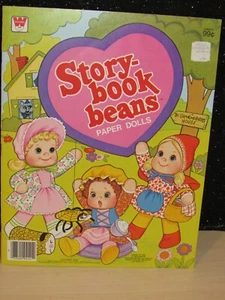 Libro de muñecas de papel Whitman Storybook Frijoles de colección, sin cortar, 1980 NUEVO COMO NUEVO - Imagen 1 de 3