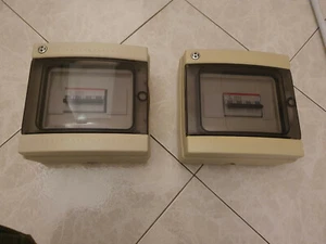 Cassette derivazione centralino scatola con anta trasparente Misure 21x22x10 cm - Foto 1 di 8