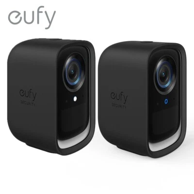 Eufy Funda Protectora Recubrimiento Cámara Seguridad para EufyCam 3C, Paquete de 2 Funda Silicona Foto 1 de 4