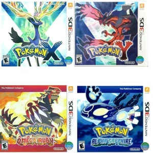Pokemon X + Y + Alpha Sapphire + Omega Ruby 3DS Brand New 4 Game Bundle Sealed - Picture 1 of 9