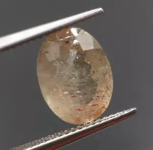 Pietra del Sole Naturale Sfaccettata Oregon Pietra del Sole 4,00 Cts 12,5x9 mm Pietra del Sole Taglio Ovale - Foto 1 di 7