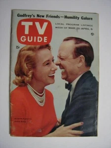 Detroit Mar 31 1956 TV Guide Arlene Francis JOHN DALY Ed Sullivan WYATT EARP - Picture 1 of 3