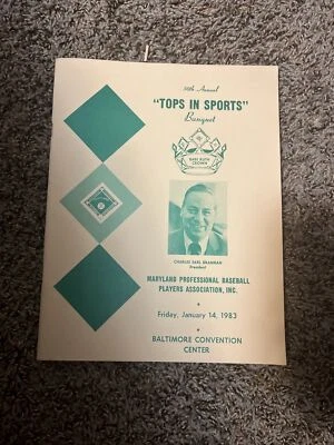 Baltimore Orioles 1983 Topps in Sports Banquet program - Image 1 of 4