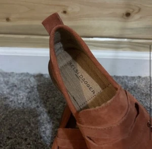 Kelsi Dagger Brooklyn Lens Hickory Suede Penny loafer, Size 5, Brand New  - Picture 1 of 4