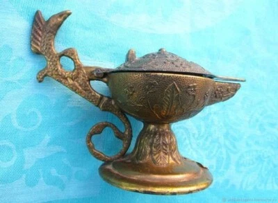 lampe à huile ancienne début XX ème siecle - Photo 1/4