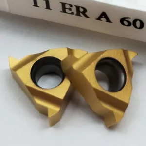 50pz 11ER A60 Inserti interni in lega filettata 11ERA60 Inserti girevoli per acciaio - Foto 1 di 5