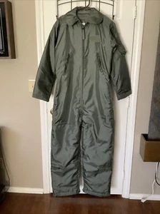 Greenbrier Ind Flyers Coveralls Mens 42L Military Green CWU-64/P Cold Weather - Picture 1 of 15