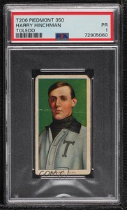 1909-11 T206 Piedmont 350 Back Harry Hinchman PSA 1