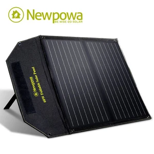 Newpowa 60W Watt 12V Portable Solar Panel Compatible With Normal Solar Generator - Picture 1 of 6
