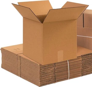 50 10x6x4 Cardboard Shipping Boxes Cartons Packing Moving Mailing Box Storage - Picture 1 of 3