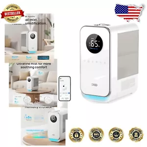Ultrasonic Humidifier with Easy Clean Design: Smart Control & Night Light, Grey - Picture 1 of 11