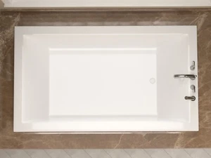 60 x 32 Atlantis Venetian 3260VN Contemporary Drop-In Soaking Bathtub White - Picture 1 of 11