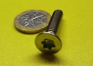 Tornillo de máquina de cabeza plana Torx de acero inoxidable 18-8 1/4"-20 x 1 1/4" de longitud, 10 piezas - Imagen 1 de 7
