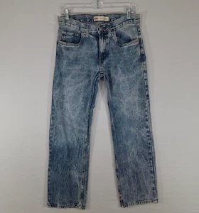 Levi's 505 Jeans Boys 16 Regular ( 28 x 28 ) Straight-Leg Stonewash - Picture 1 of 16