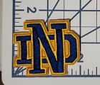Notre Dame ND Blue and Gold  2"  Iron On Embroidered Patch ~FREE Mailing!!