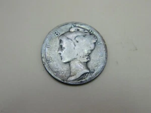 11 CENT MAGIC COIN 1919 MERCURY DIME OBV. & WHEAT CENT REV. MAGICIAN COIN - Picture 1 of 2