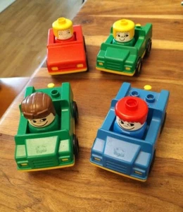 4 VINTAGE LEGO DUPLO VEHICLES CARS 4 FIGURES NICE CONDITION CHRISTMAS FUN 05 - Picture 1 of 5