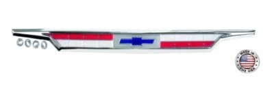 Trim Parts Trunk Emblem With Bezel For 1963 Chevy Bel Air Biscayne & Impala USA - Image 1 of 4