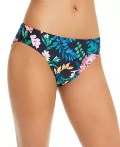 Tommy Hilfiger NAVY Floral Scoop Bikini Swim Bottom, US Small - Picture 1 of 1