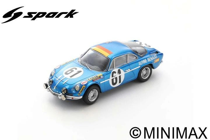 SPARK MODEL S6102 ALPINE A110 N.61 LM 1968 M.NUSBAUMER-J.BOURDON 1:43 - Immagine 1 di 1