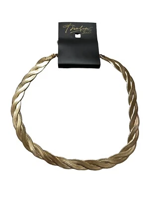 Thalia Sodi Braided Herringbone Chain Collar Necklace, 16-1/2" + 3" extender - Image 1 of 4