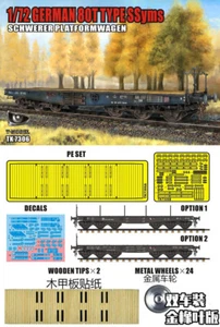 T-Model 1/72 #7306C German 80t Type Syms Schwerer Plattformwagen Deluxe Set - Bild 1 von 1