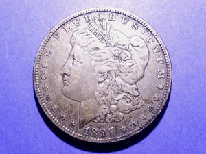 1897-O Morgan Dollar  Ch. VF - Picture 1 of 2