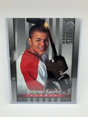 Donruss Studio 97/98 NHL Hockey Card 8"x10" - Jarome Iginla - Calgary Flames Foto 1 de 2