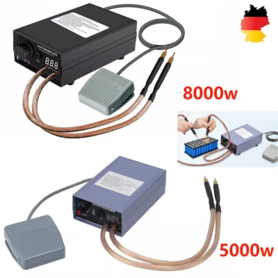 MARKENLOS 5000W/8000W Akku Punktschweißgerät Spot Welder Für 18650 Batterie Punktschweißen