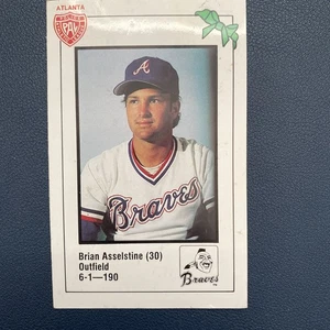 1981 Atlanta Braves Brian Asselstine Police Card - Picture 1 of 2