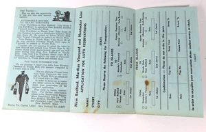 1947-1948 Massachusetts Steamship Lines "Reservation Bureau" Form Unmarked Rare - Picture 1 of 5