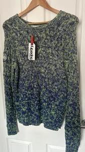 OMBRÉ  KNIT  JUMPER BY SUPERDRY .💚💙💚 - Picture 1 of 5