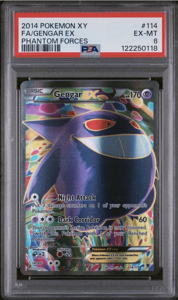 Gengar EX (114 Full Art) 114/119 XY - Phantom Forces Holo - Image 1 of 2