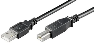 10x USB 2.0 Hi-Speed Kabel; USB AB 300 LC HiSpeed 2.0 SCHWARZ 3m - Afbeelding 1 van 1