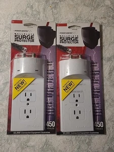 New Qty 2 Power Sentry Wallplate Surge Protector 450 Joules  - Picture 1 of 4