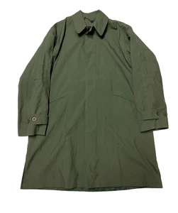 TravelSmith Rain Jacket Mens Large Green Overcoat Trench - Picture 1 of 4