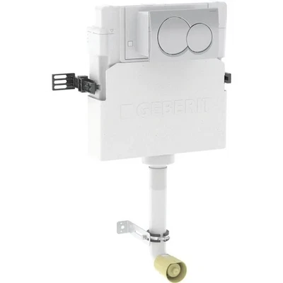 Geberit Alpha Concealed Cistern Round Chrome Flush Plate For Back To Wall Toilet - Image 1 of 4