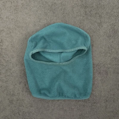 Vintage Patagonia Ski Mask Balaclava Hat Cap Beanie Green Fleece Made USA 90s - Image 1 of 4