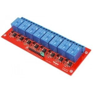 Montiertes Modul 8 Relais Spule 5 Vdc Kontakte NA NC COM 250V 10A für Arduino - Bild 1 von 1