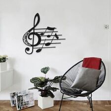 Interior Home Decor Metal Music Notes Wall Decor for Living Room Bedroom Party