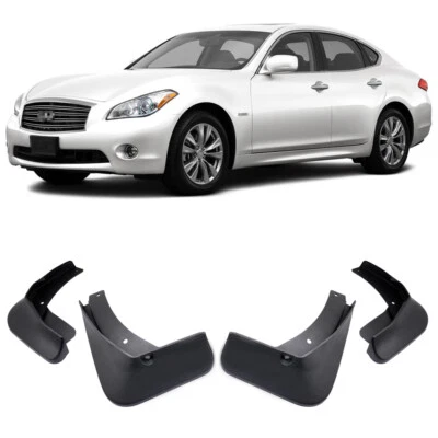Guardabarros guardabarros guardabarros 4 piezas guardabarros para Infiniti M35 M37 M37S 2011-2015 Foto 1 de 4