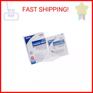 Dukal Sterile Gauze Pads, 100% Woven Cotton and Individually Wrapped, 3" x 3", 1 - Picture 1 of 1