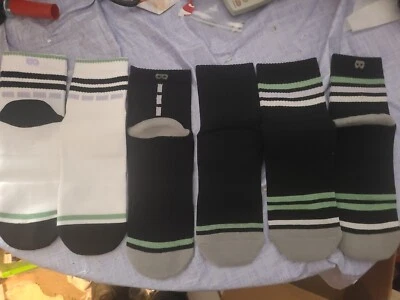 Pair of Thieves Crew Socks 3 Pack Black & White Size 6-12, Men’s Socks - Image 1 of 2