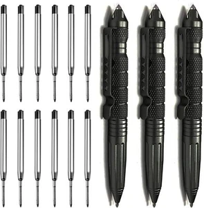 Origin-Joy Paquete de 3 Bolígrafos Tácticos Militares Acero Tungsteno, Multifuncional EDC - Imagen 1 de 1