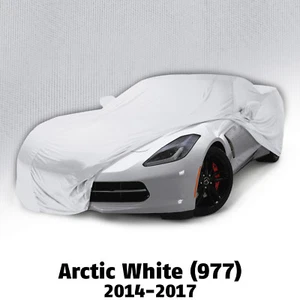 Car Cover for 2014-2019 Corvette C7 Arctic White Soft Stretch INDOOR - Picture 1 of 1