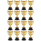 Toddler Match Cup Trophies - Set of 16 Mini Plastic Trophies for Kids' Victories