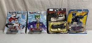 Ertle Batman Batmobile, Joker Studebake, Catwoman & Harley Quinn Hot Wheels Cars - Picture 1 of 7