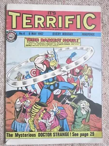 Comic Terrific #4 (6th May 1967) Marvel Heroes. Very Rare Vintage Comic - Picture 1 of 4