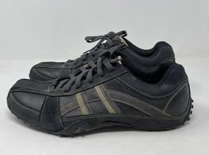 Scarpe da ginnastica uomo Skechers dragon 12 nere in pelle sneakers scarpe da guida - Foto 1 di 10