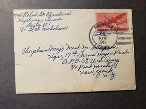 APO 69 BREMERHAVEN, GERMANY 1949 Army Cover NEPTUNE, TN to 17th TRANS MAJOR PORT - Picture 1 of 2